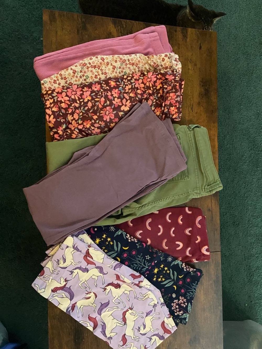 Kids' Assorted Floral & Patterned Bottoms - Pink, Purple, Green